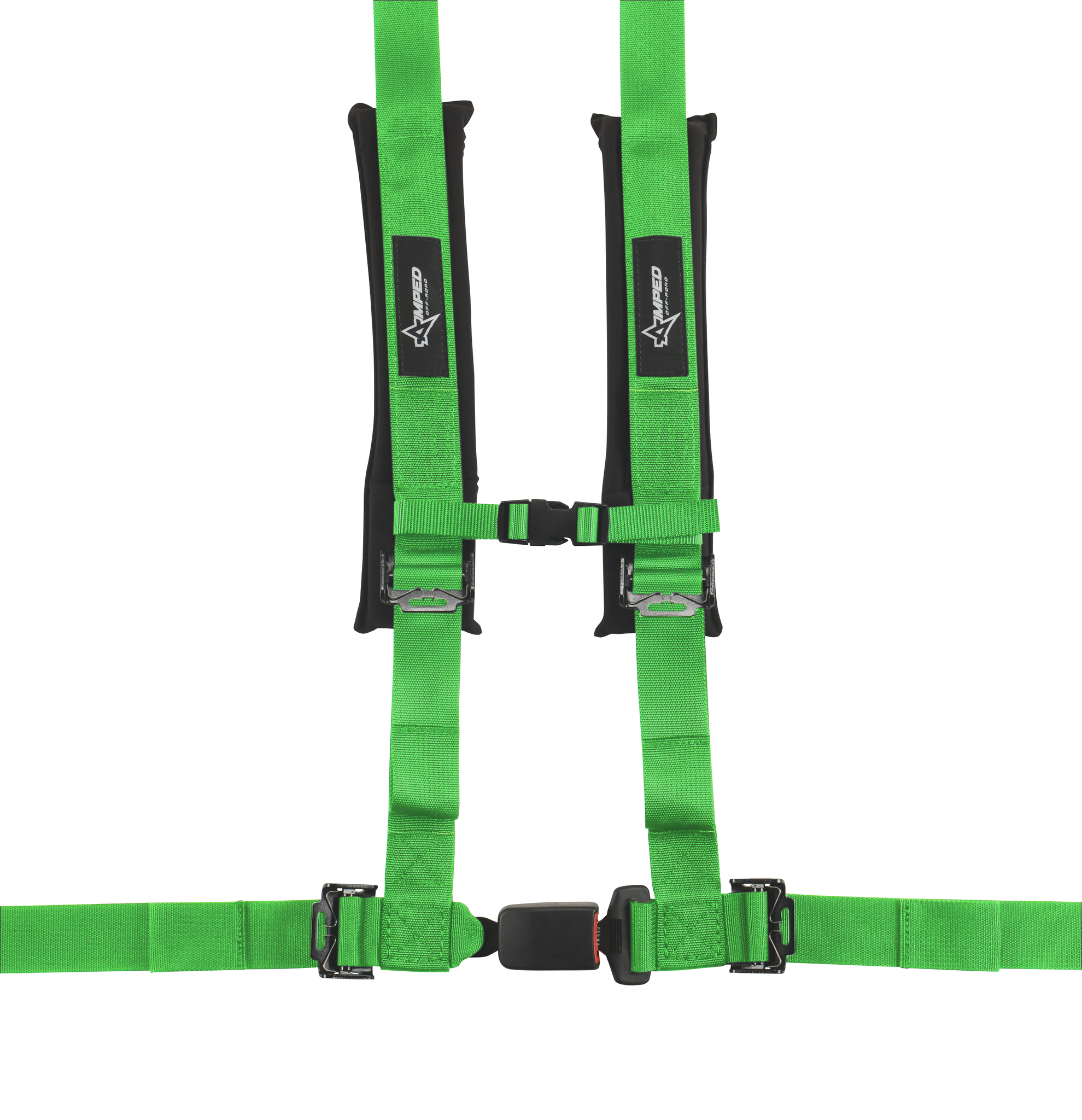 4.2 Autobuckle UTV Off-Road Harness w/Removable Pads Green